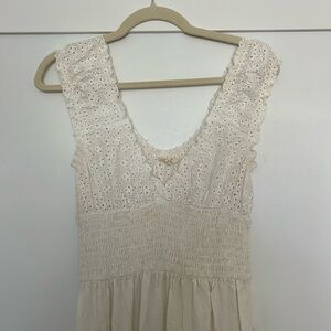 White swim cover up